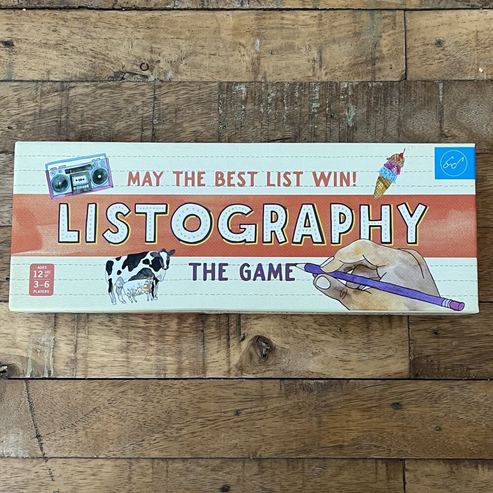 Listography The Game May the Best List Win! Board Game New